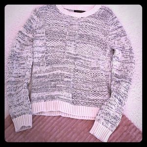 Banana Republic Black and White Knit Sweater